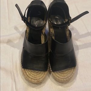 Treasure& Bond black wedges